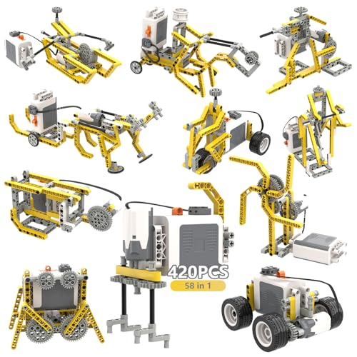 Maiwaput BC-83 420Pcs Building Block Kit, 58 In 1 Stem Building Toys Compatible With Lego Technic Electric Power Motor cover