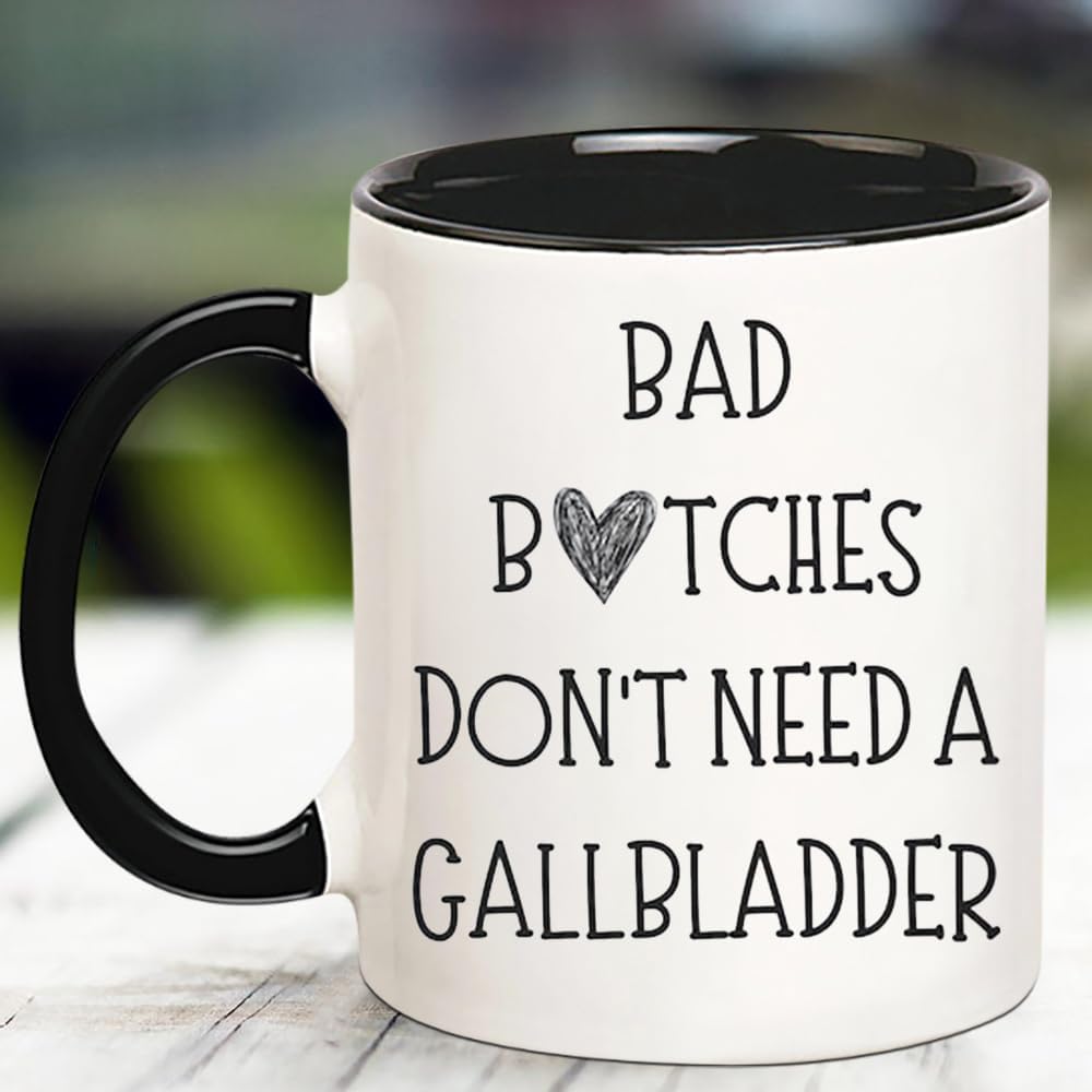 Fonhark - Funny Gallbladder Surgery Mug Gallbladder Recovery Gift, 11 Oz Novelty Coffee Mug/Cup