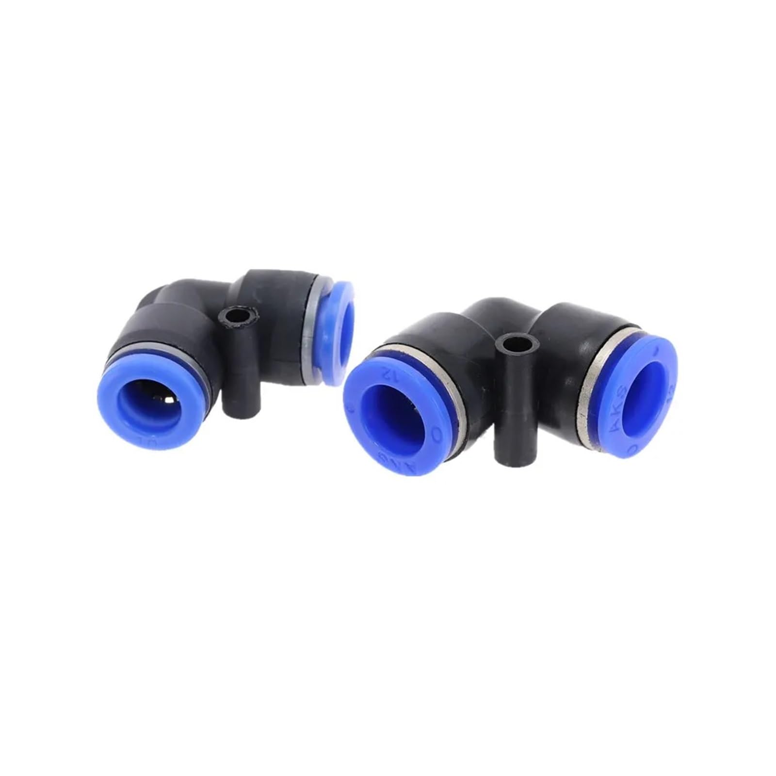 Conectores de tubería PV de 2 vías, Accesorios neumáticos de plástico de 4 mm, 6 mm y 8 mm, Rectos, de inserción rápida, con Bloqueo Deslizante, 50/100 Unidades(8mm(100PCS))