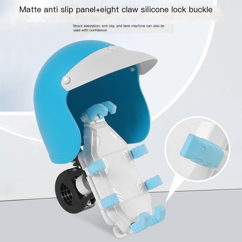 Bicycle Mobile Phone Holder Shock Absorption(Handlebar Black)