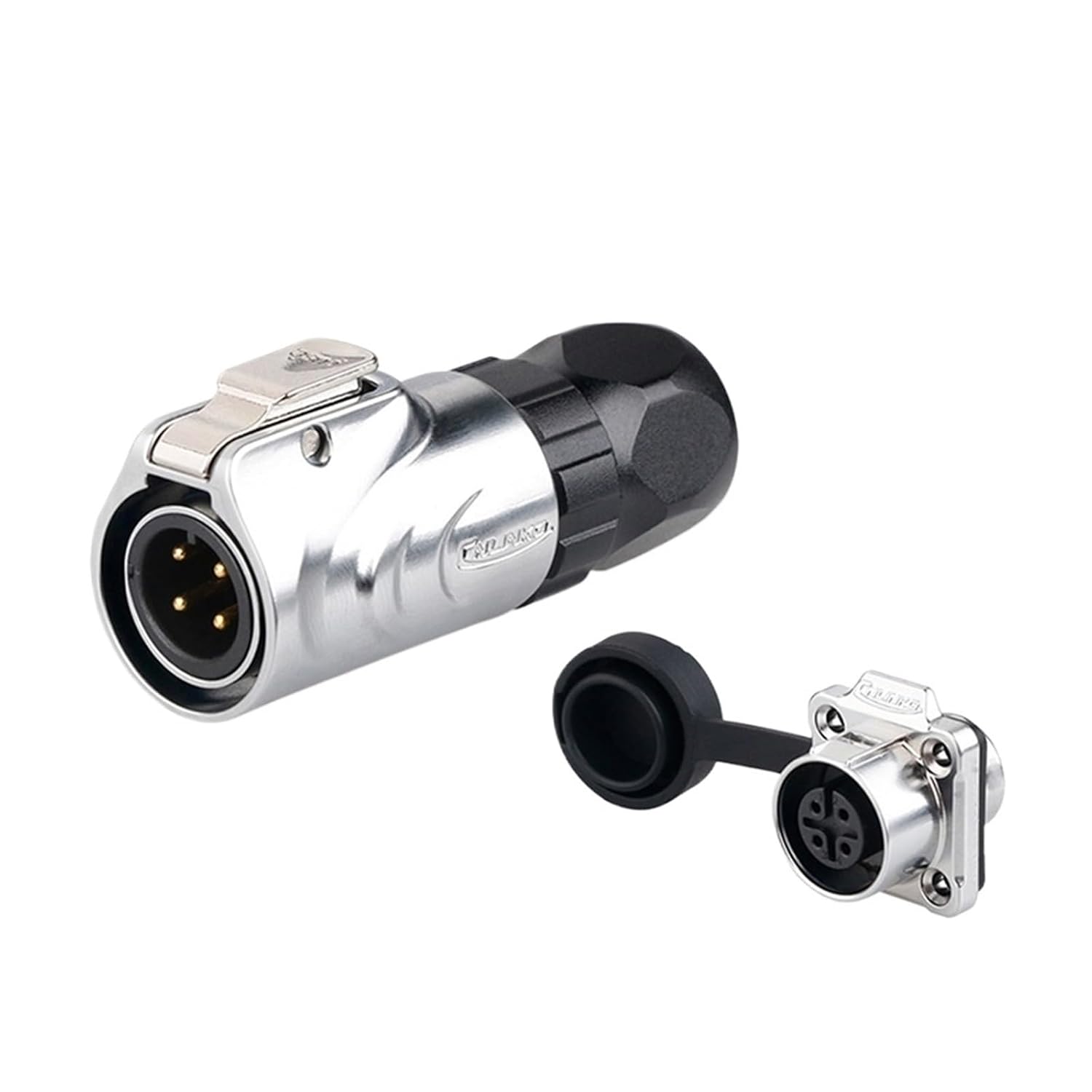 LP12 Metal IP68 Waterproof Electrical Connector Quick Connect Socket for Industrial/Automotive/Marine Applications(6 Pin)