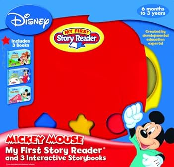 Hardcover My First Story Reader and 3 Interactive Mickey Mouse Storybooks Book