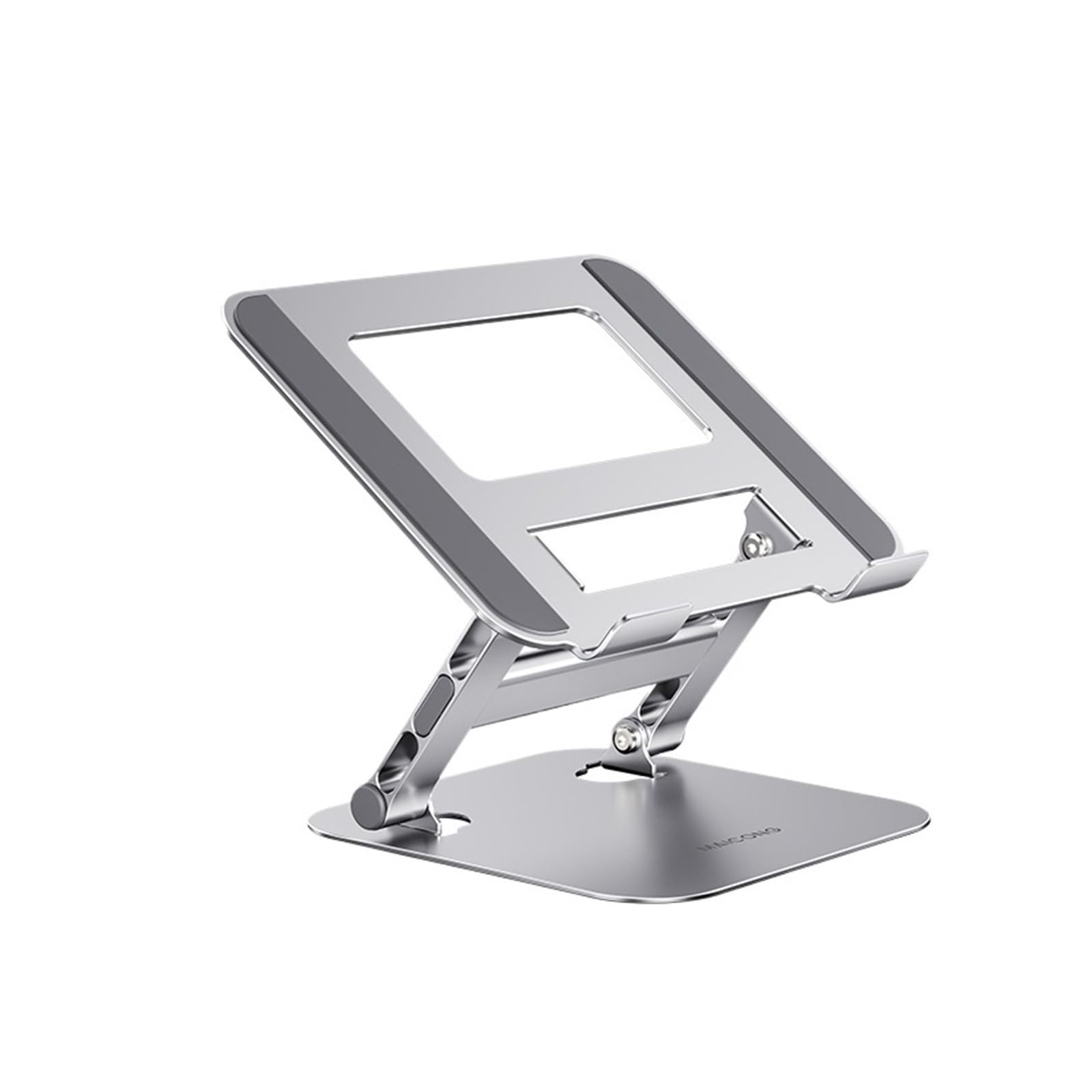 Support ordinateur portable pliable en aluminium argent pour PC 10 à 17 pouces