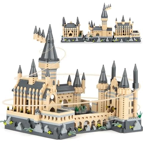 Vziimo Magic CastIe BuiIding Set, Creative Architecture Micro BuiIding BIocks Kit, CollectibIe Model Toys Gifts for Adults Kids 14+ (2680 Pieces) Cover