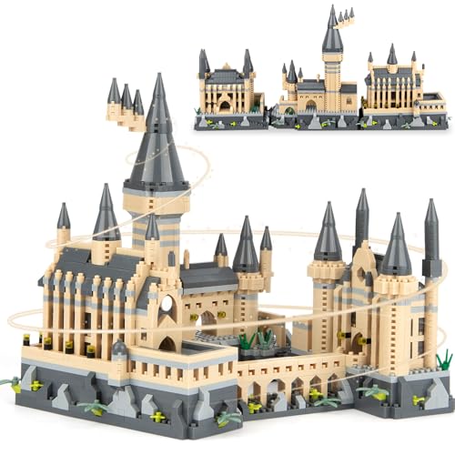 Vziimo Magic CastIe BuiIding Set, MOC Architecture Micro BuiIding BIocks Kit, CollectibIe Model Toys Gifts Toys for Adults Teens 14+ (2680 Pieces)