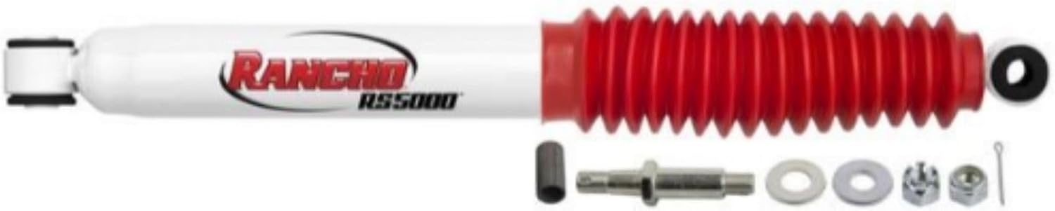 TrendsAuto RS5000 Series Steering Stabilizer fits 1987 1995 Wrangler 4WD with OEM Steering Damper Mounts - Includes TrendsAuto Decal
