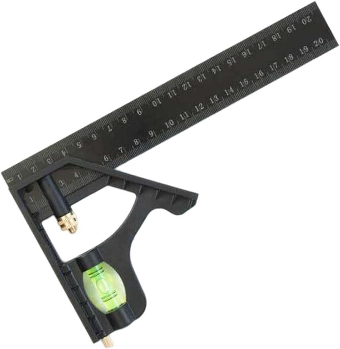 ARTISOUL® Adjustable Carpenters Square with Horizontal Bubbles Right Protractor Square 20Cm | Tools | Measuring & Layout Tools | Measuring Tapes & Rulers