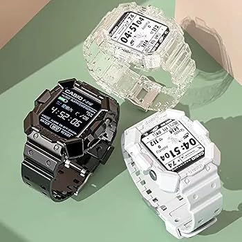 Silicone Band with Rugged Case for Apple Watch Series SE 7 6 5 4 3 2 iWatch  42mm / 44mm Strap and Protect Cover (White): Buy Online at Best Price in  Egypt - Souq is now Amazon.eg