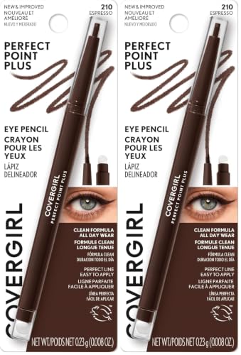 Image of COVERGIRL Perfect Point PLUS Eyeliner Pencil, Espresso .008 oz. (0.23 mg) (Packaging may vary) (Pack of 2)