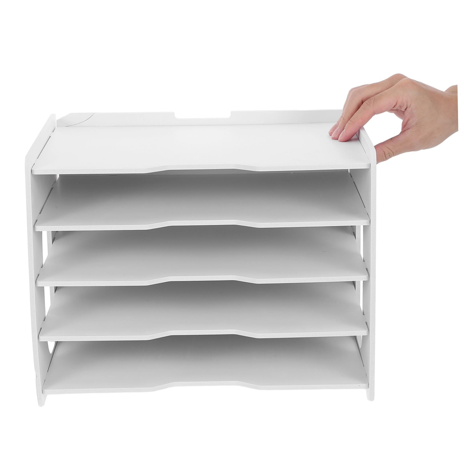 Healvian Organizador de Archivos de Oficina Blanco Diseño Multicapa
