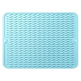 Versátil, resistente al calor hasta 220 °C. Como alfombrilla resistente al calor, también se puede utilizar con sartenes calientes, hervidores, etc. Se puede utilizar. Perfecto para protectores de superficie, coleccionistas de residuos como tapete de encimera, tapete de mesa, tapete de colocación, tapete de compartimento, tapete de encimera, tapete de secadora, etc