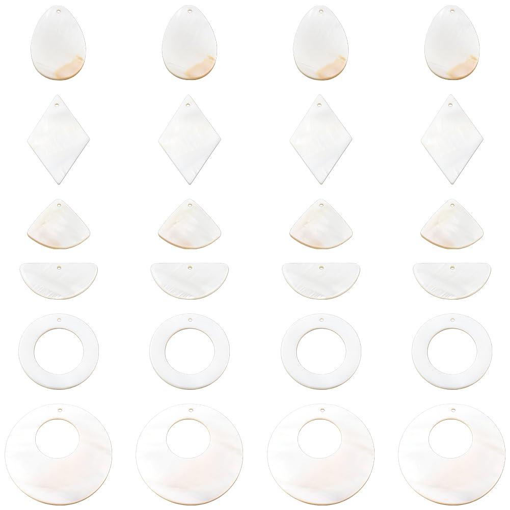 Breloques Coquillages Blanc D'Eau Douce : nacre naturelle de qualité pour bijoux raffinés