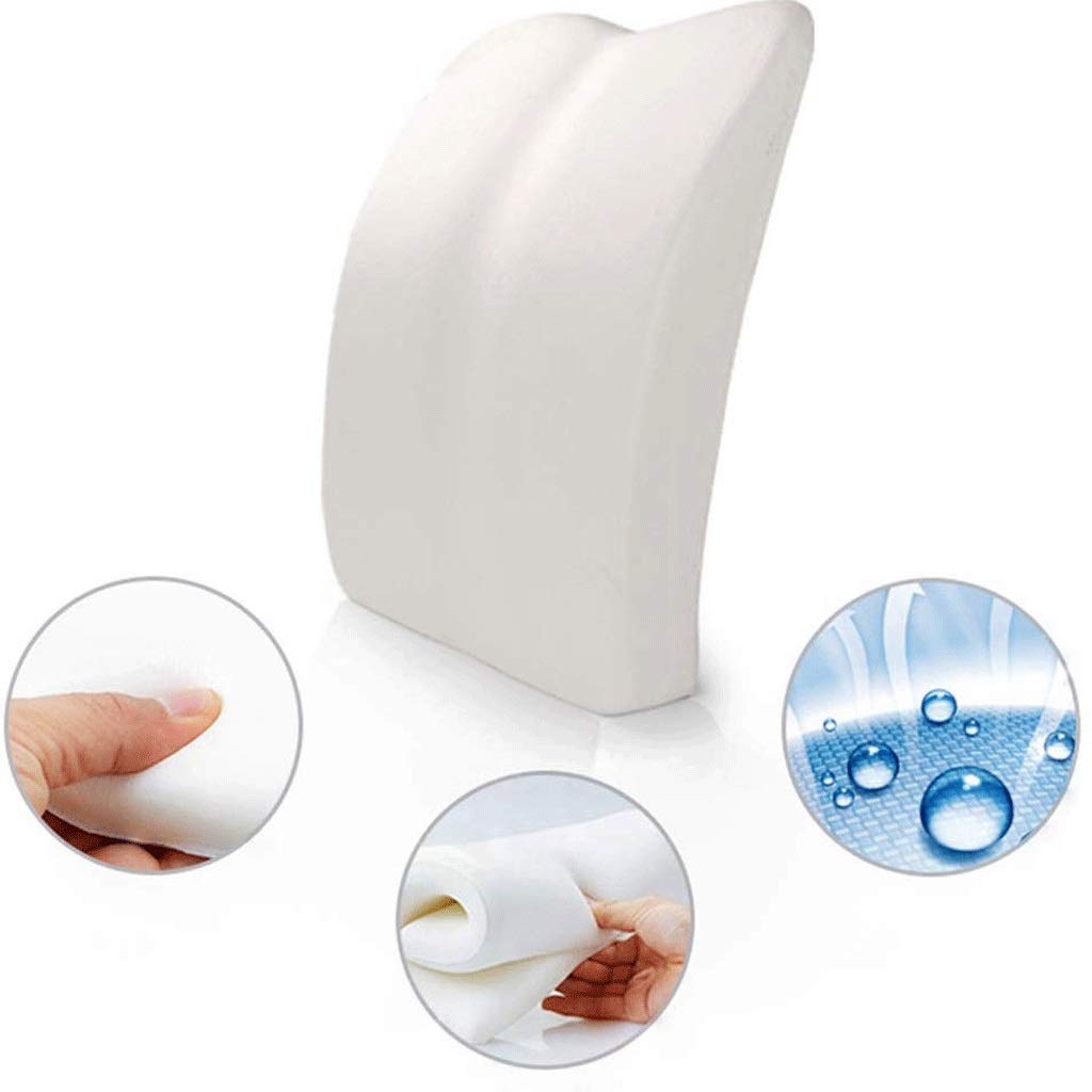 Almohada lumbar-cojín del asiento oficina de la cintura de espuma de memoria trasero del coche embarazada Presidente de la cintura de las mujeres de la cintura del cojín de apoyo lumbar de la a