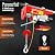 660 LBS Lift Electric Hoist, 110V 2 in 1 Electric Hoist with Wireless Remote Control Electric Winch Overhead Crane Lift Electric Wire Hoist for Factories, Warehouses, Construction Site, Attic