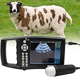 Vet Ultrasound Machine Portable Veterinary Handheld Scanner Lightweight Ultrasound Pregnancy Tester with Waterproof Probe for Pig, Sheep, Dogs, Cats Use