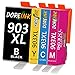 Price comparison product image DOREINK 903XL New Chip Ink Cartridges Replacement for HP 903 XL Ink Cartridges Multipack Black Cyan Magenta Yellow for HP Officejet 6950 6960 HP Officejet Pro 6960 6970 Inkjet Printers, 4-Pack