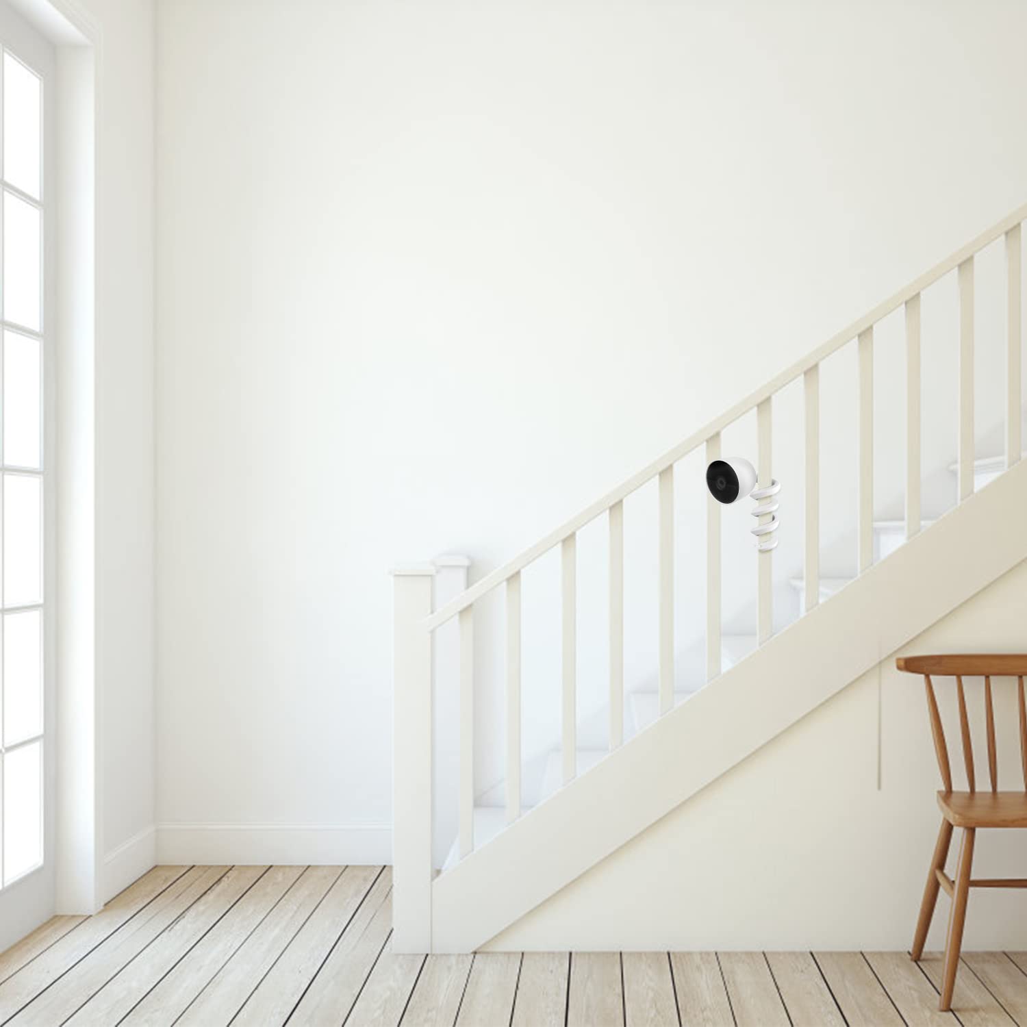 Flexible Twist Mount for Google Nest Cam (Battery) Without Tools or Wall Damage