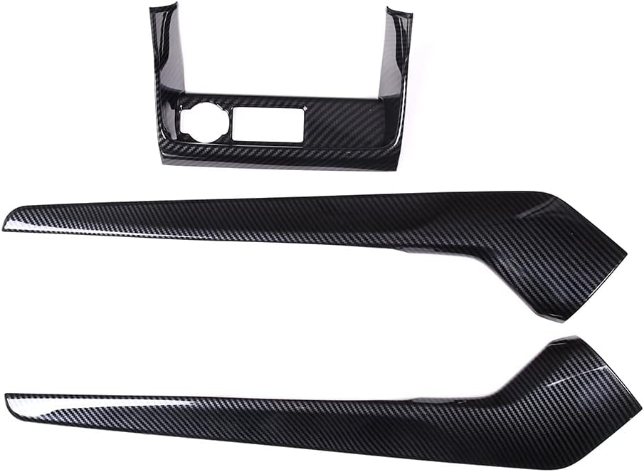 PIUGILH 3PCS Interior Gear Shift Panel Side Strip Trim ABS Compatible with Honda Civic 11th Gen 2022,Carbon Fiber Pattern