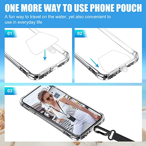 Takyu TKY-HDC-DRYBAG-BBLACK Waterproof Phone Case, Takyu Universal Premium Pvc Waterproof Cell Phone Pouch Holder Dry Bag Compatible thumb #1
