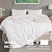 Super Soft White Duvet Cover Set King Size, 3 Piece Prewashed Microfiber Cotton-Like Bedding Set, Duvet Cover 104x90 Inches with Button Closure, 2 Pillow Shams for All Seasons,Comforter Not Included