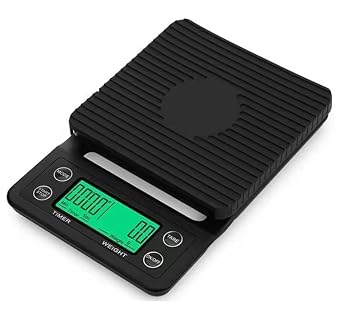 0.1g Precision Coffee Scale 3kg Digital Scale for Kitchen Use Black&Green