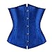 Produktbild Jutrisujo Corsage Unterbrust Korsett Halbbrust Weg Damen top Gothic elegant erotik Burlesque sexy gürtel Taillenkorsett Blau XL
