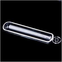 1pc Quartz Boat High Purity High Temperature Ship Tube Furnace Quartz Crucible Cleaning Boat Sulfur Meter Semicircle Corro50x25x12mm