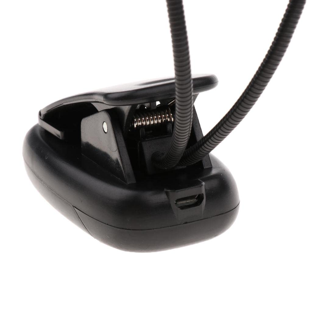 Flex LED Light Clip-on Table Lamp Dimmable Dual Head 10LED Battery USB Model-image-48