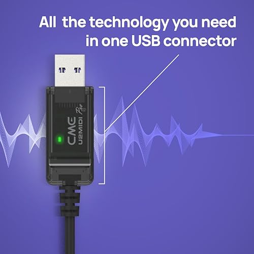 Miniatura 2 de CME U2MIDI Pro - Cable MIDI USB de alta velocidad con filtro y mapeador - Interfaz USB a MIDI Plug & Play para computadora/portátil/PC a