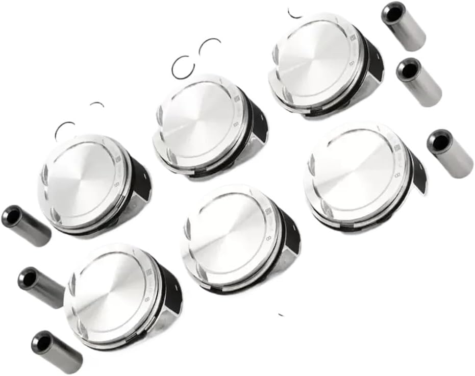 6 Piece 84mm STD Engine Piston And Rings Set Kit 3.2 L L6 06 15 B6324S 2 4 5 Compatible With S80 V70 XC60 XC70 XC90