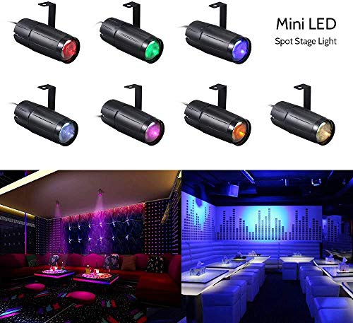 Lixada Pinspot Light 10W Led Spot Stage Lights Mini Beam Track Lighting Fixture For Family Party Home Decoration Bar Club Pub Dj Show Concert Wedding -Warm White #TOP4