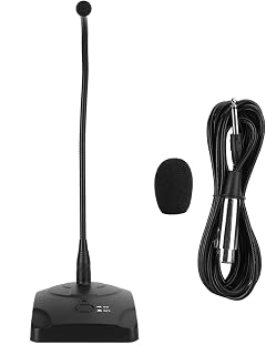 SF38 Conference Microphone High Sensitivity Multipurpose Desktop Table Standing Supplies White