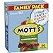 Mott's Fruit Snacks, Assorted Fruit Gluten Free Snacks, Family Size, 40 Count per pack, 32 Ounce