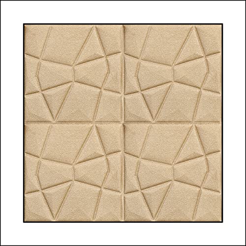 Image of SAYFINE 3D Wall Panel Wallpaper, Self Adhesive PE Foam Brick Sticker, Waterproof Wall Covering for Home Decor, 70 x 70 cm (Pack of 1, 5.27 Sq. Ft. Approx)