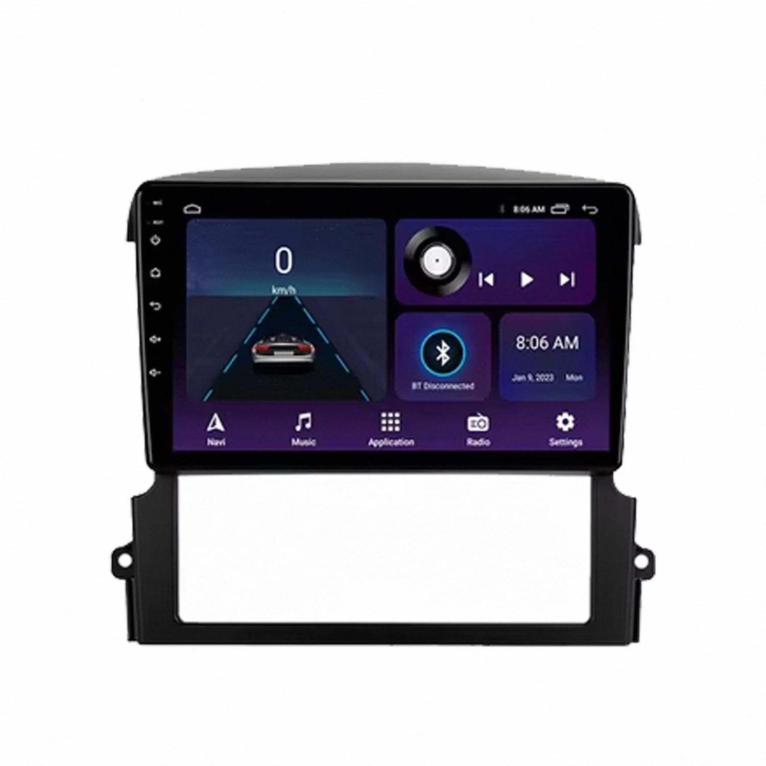 Odtwarzacz Multimedialny 2-Din dla Hyundai Verna Accent 1999-2012 Bezprzewodowe Carplay I Android Auto, Pojemnościowy Ekran Dotykowy, Nawigacja Gps Radio Fm Z, 4 Rdzeń 2G+32G
