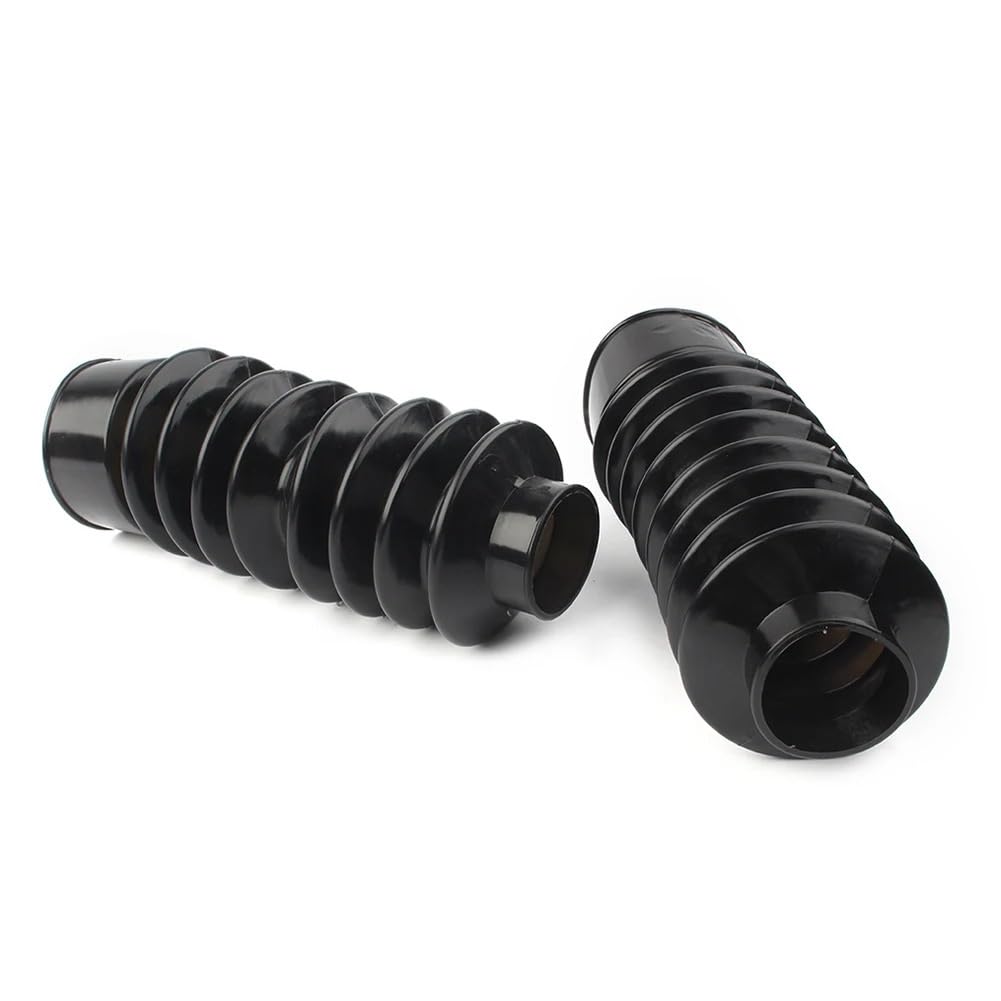 Gabeldeckel Motorrad Passend für Harley Davidson Softail FXST Dyna FXDWG FXWG Motorrad-Vordergabelstiefel Gators deckt Gummi ab