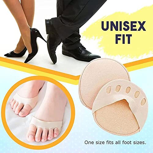 BIERDAN Almofadas de tecido colmeia para antepé respiráveis e macias para metatarsais invisíveis e a