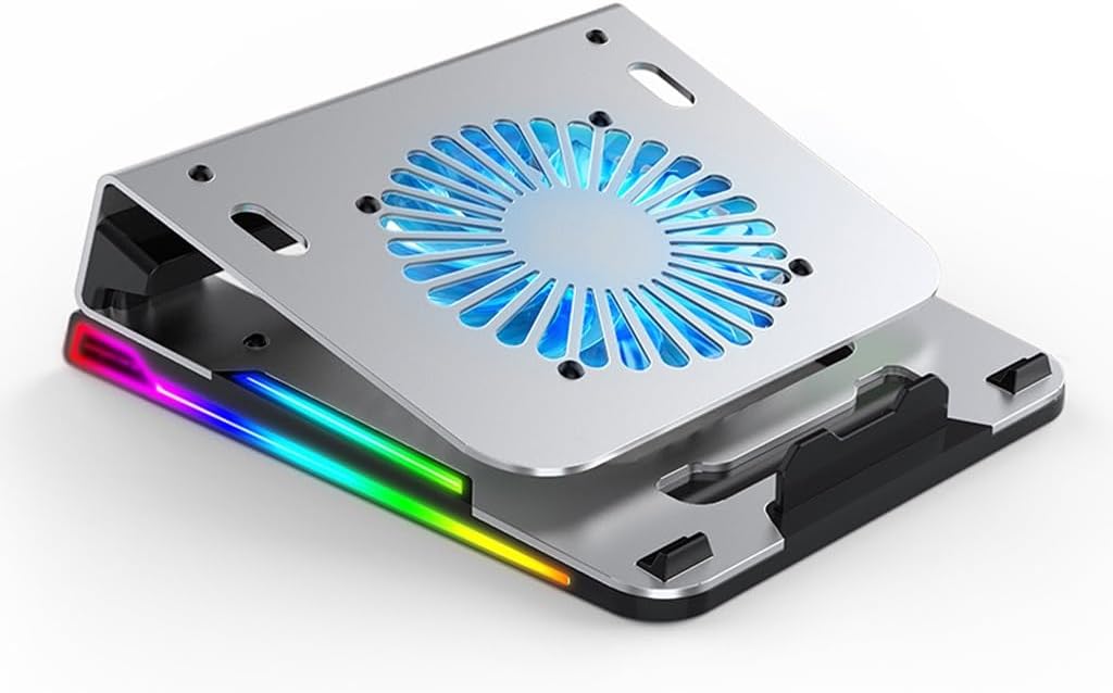 Computer Stand Aluminum Alloy Radiator Fan Lifting Handheld Portable