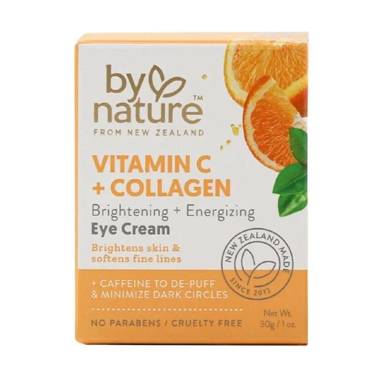 Creme para a Região dos Olhos By Nature com Vitamina C e Colágeno, 30 mL