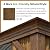 COSIEST 12X16 FT Hardtop Gazebo Rustproof Double Roof Big Size Metal Gazebo with Woodgrain Steel Columns & Netting Curtains Poolside,Deck,BBQ Area (Wooden Look)