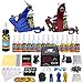 Produktbild Solong Tattoo®   Komplettes Tattoo-Set 2 Pro Machine 14 Tinten Energieversorgung EU-Stecker Fußpedal Nadeln Griffe Tipps TK210