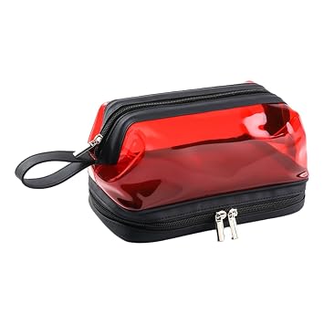 Amazon.com: harayaa Neceser de viaje, bolsa de maquillaje portátil para  mujer, bolsa de cosméticos de gran capacidad, perfecta para viajes/uso  diario, color rojo : Belleza y Cuidado Personal