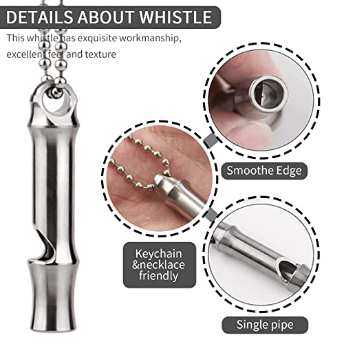 Autuveen Whistle Emergency Titanium Whistle,Edc Safety Whistle For Kids Women,Loud Survival Whistle Keychain For Hiking Camping Sports #TOP6