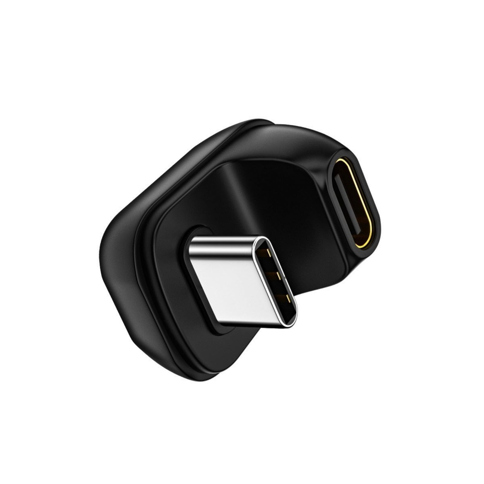 180 Degree Type C Male to Female Adapter Charging Connector with 100W Quick and 40Gbps Data Transfer Function Gaming Adapter