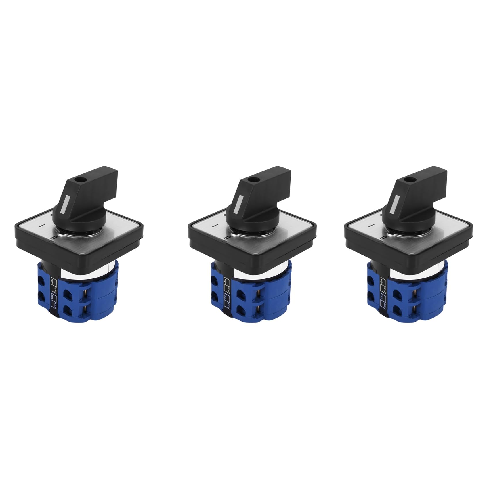 Jnchdghwa 3X 660V 20A Switch 4-Position 2 Pole Rotary Universal Rotary Cam Changeover Switch Electric Motor Reversing