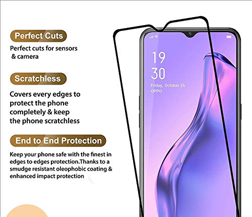 Image of Screen Protector for Samsung Galaxy A12 | A32 (Black) Tempered Glass Edge-to-Edge 6D Screen Guard With Installation Kit