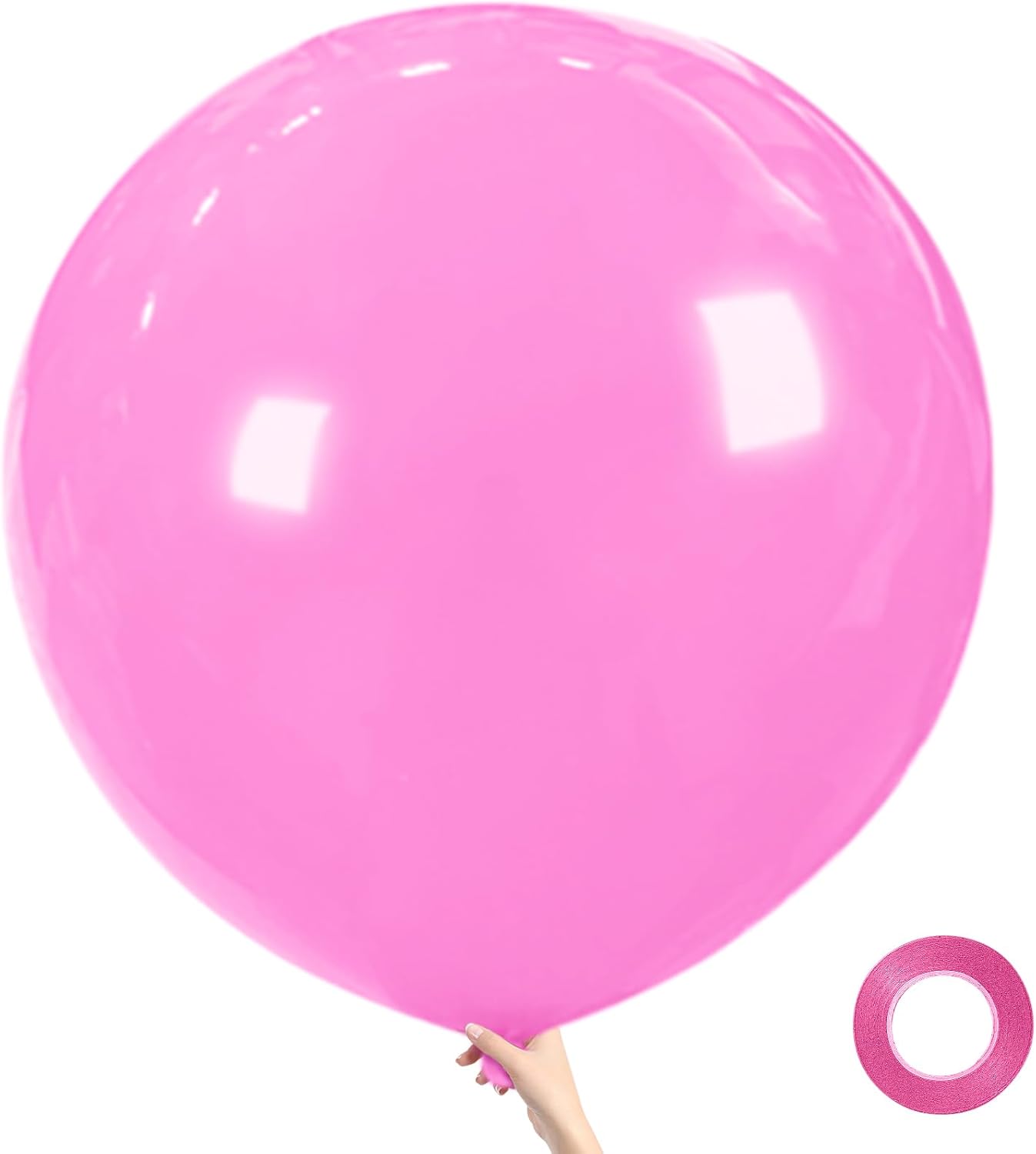 Pink Big 36 Inch Balloons, 9Pcs Pink Giant Big Latex