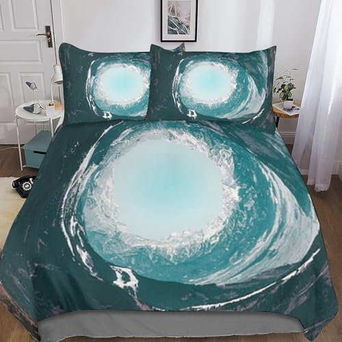 Parure de lit 3D haut de gamme IOFEER artistique en microfibre douce - 2