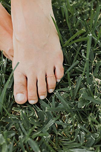 Rose Gold Adjustable Toe Ring Rope Twist Design Open Cuff For Women Body Jewelry #TOP4