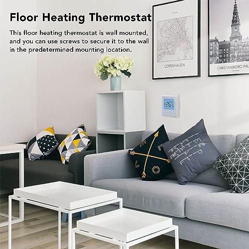 Thermostat WiFi Chauffage au Sol Programmable avec Écran LCD Rétroéclairé - 6